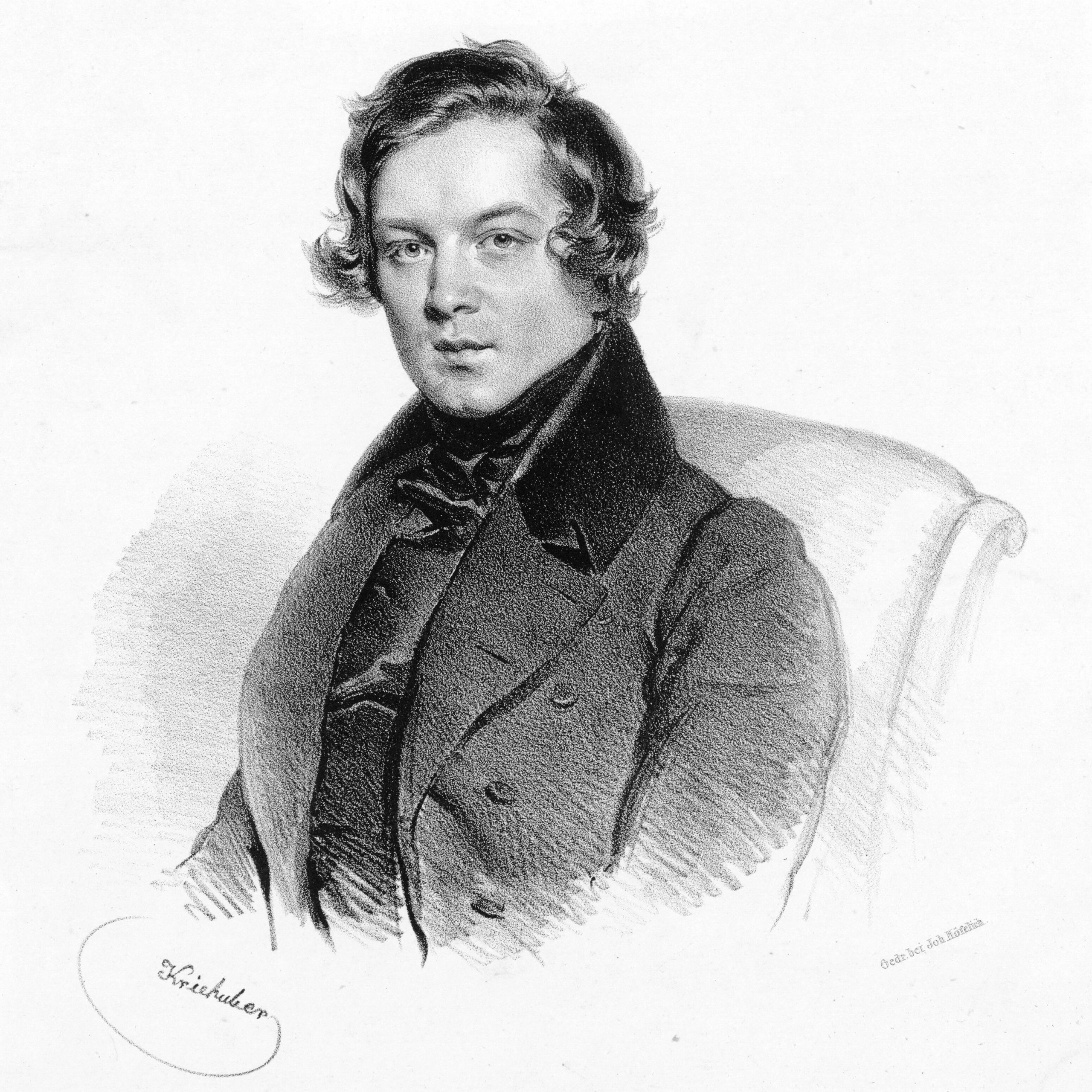 A portrait of the composer Robert Schumann