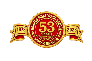 Horizon Montessori 53 years badge